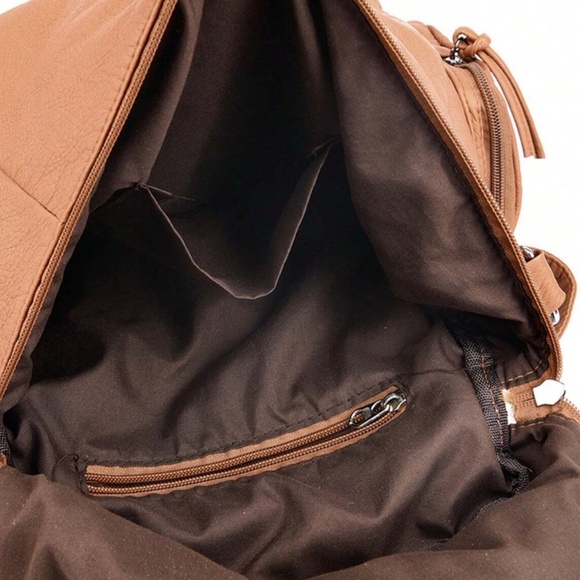 Luxe Vegan Leather Studded Mini Backpack main image 5